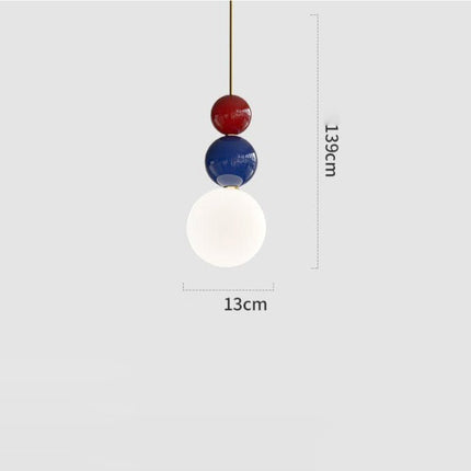 Suspension design en métal avec boules colorées Ginna — LZ4M9XQ