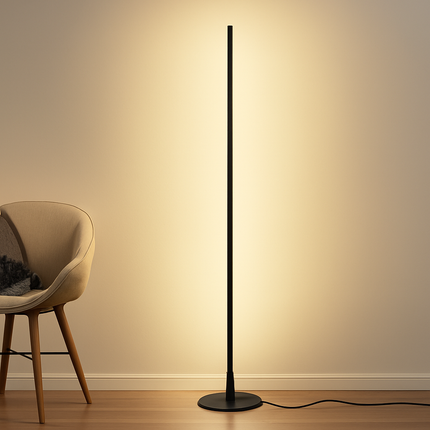 Lampadaire LED colonne moderne à intensité variable 18W pour salon — LZ4X9T