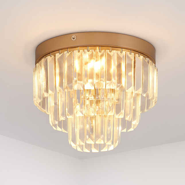 Plafonnier LED suspension en cristal K9 pour salon et cuisine — LZ4X9T2