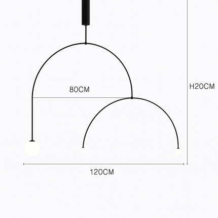 Suspension géométrique Danemark pour salon et salle à manger — LZ4X7Q9B
