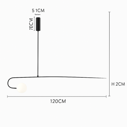 Suspension géométrique Danemark pour salon et salle à manger — LZ4X7Q9B