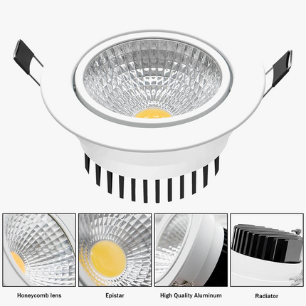 Spot LED encastré dimmable COB super lumineux — LZ4X9P2