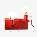 2 lampes - Rouge