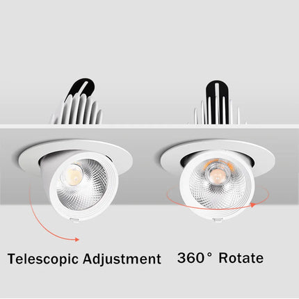 Spot LED encastrable dimmable orientable 360° pour salon et salle à manger — LZ4P9X