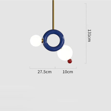 Suspension design en métal avec boules colorées Ginna — LZ4M9XQ