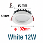 Blanc 3,5 pouces 12W / 3000K