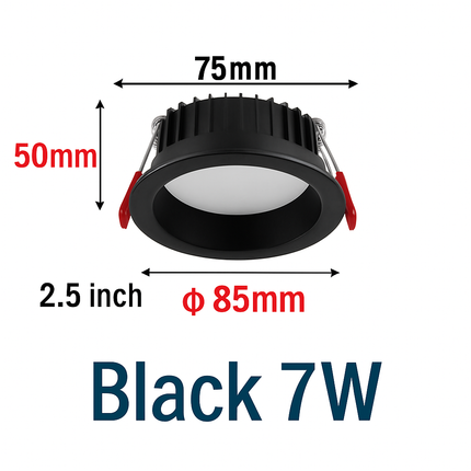 encastré led spot anti-éblouissement aluminium projecteur à intensité variable