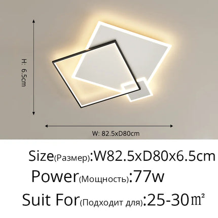 Plafonnier LED moderne en fer forgé et acrylique pour salon et salle à manger — LZ7D9Q