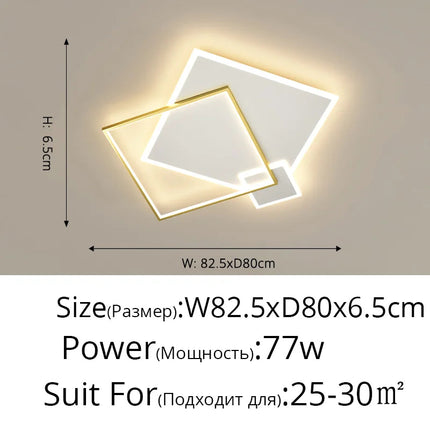 Plafonnier LED moderne en fer forgé et acrylique pour salon et salle à manger — LZ7D9Q