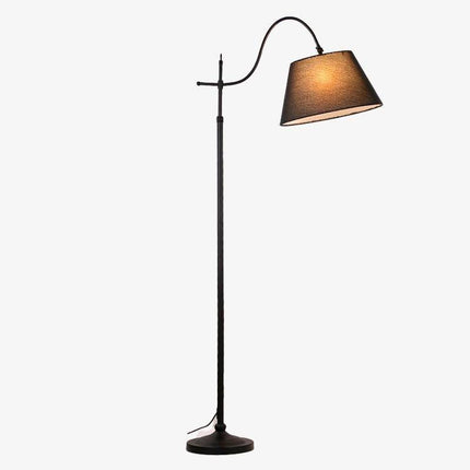 Lampadaire rustique LED avec abat-jour en tissu — LZ4X9P2