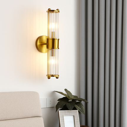 Applique murale LED moderne coquille en cristal pour salon et escalier — LZ4XJ9