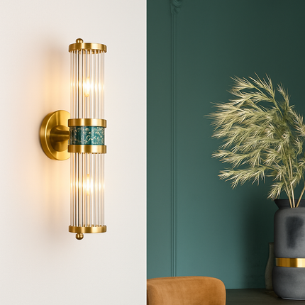 Applique murale LED moderne coquille en cristal pour salon et escalier — LZ4XJ9