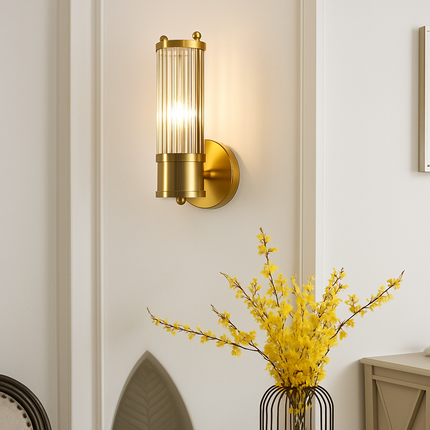 Applique murale LED moderne coquille en cristal pour salon et escalier — LZ4XJ9