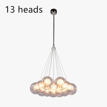 Suspension moderne à plusieurs têtes en boule de verre — LZ4X9P