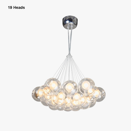Suspension moderne à plusieurs têtes en boule de verre — LZ4X9P