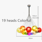 19 têtes colorées