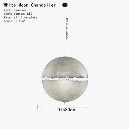 Suspension design boule en forme de lune — LZ4Q7M2