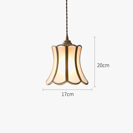 Suspension LED nordique en verre et cuivre moderne — LZ4X9T2