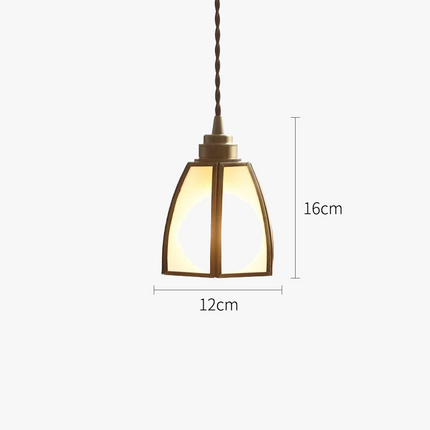 Suspension LED nordique en verre et cuivre moderne — LZ4X9T2
