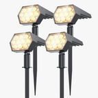 2 pièces de lumière chaude.