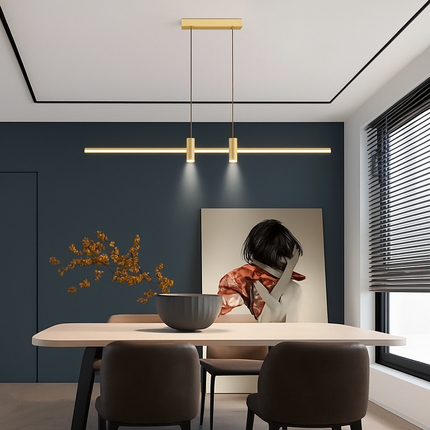 Suspension longue pour îlot de cuisine, lustre pour salle à manger — LZ7XQ2