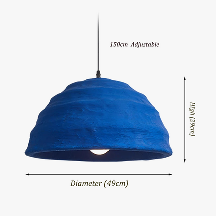 Suspension bol bleu Klein 49 cm pour salle à manger et chambre — LZ4X9P