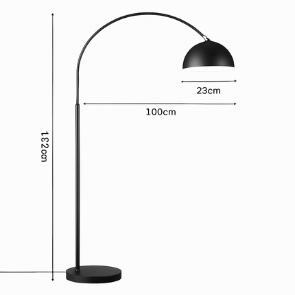 Lampadaire arc avec abat-jour moderne simple