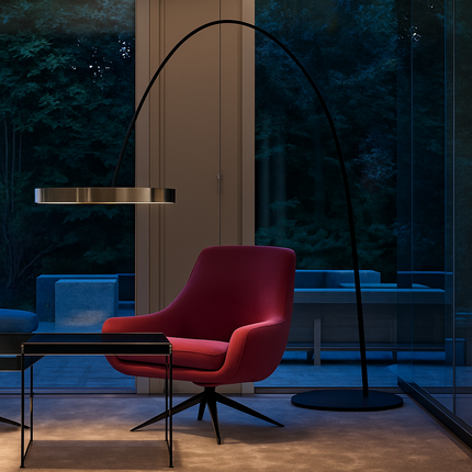 Lampadaire au design créatif pour intérieur moderne et élégant — LZ4N7Q2
