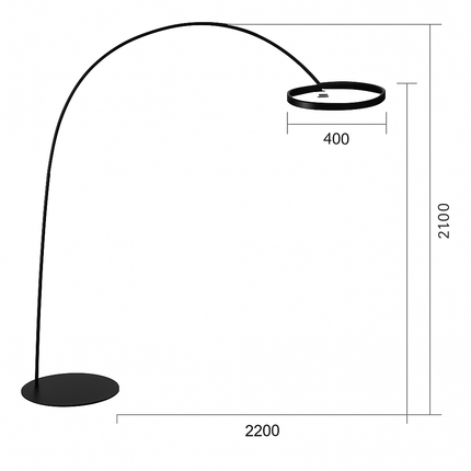 Lampadaire au design créatif pour intérieur moderne et élégant — LZ4N7Q2