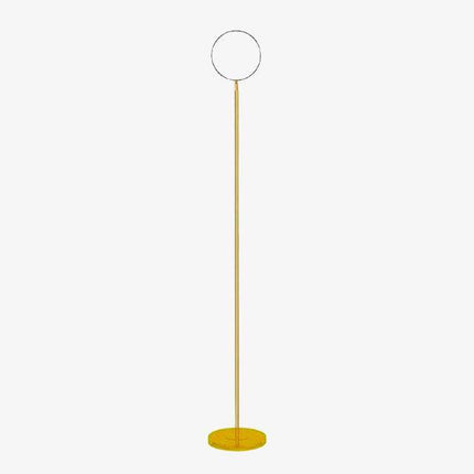 Lampadaire design LED fin doré
