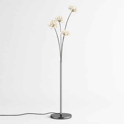 Lampadaire design moderne à LED en forme de fleurs