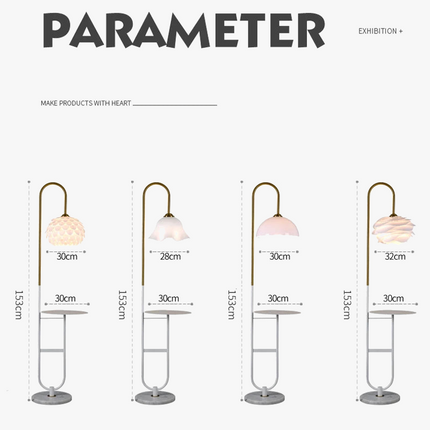 Lampadaire design en acrylique pour éclairage intérieur moderne — LZ4X9T