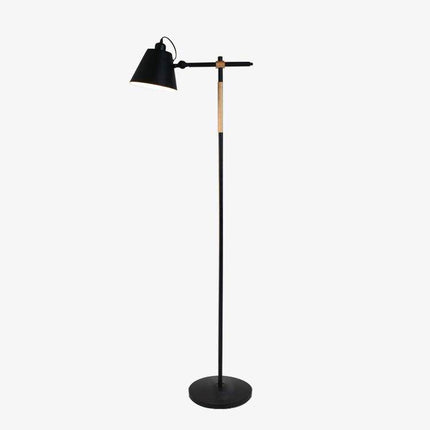 Lampadaire design ajustable en bois et métal — LZ4X9P2