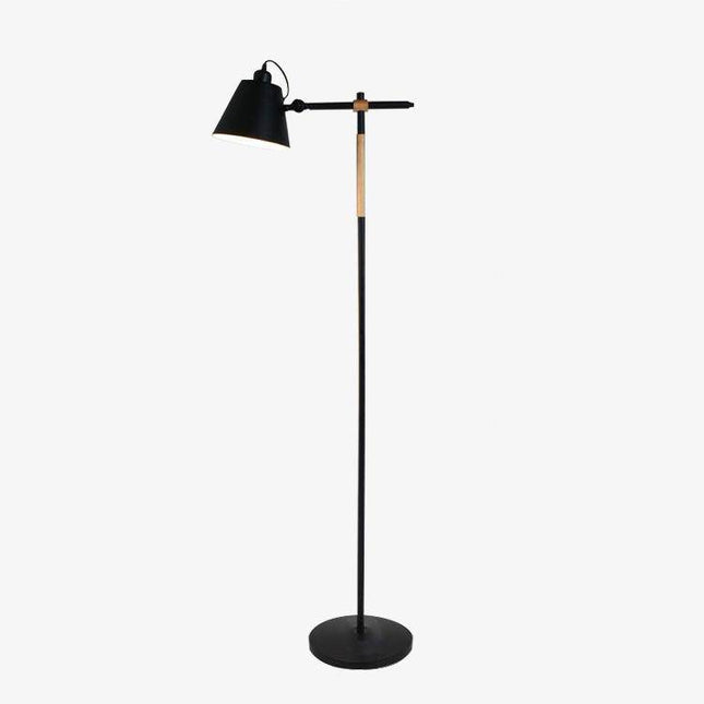 Lampadaire en bois et métal design ajustable Floor
