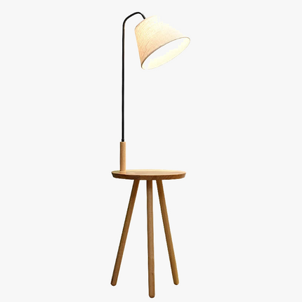 Lampadaire en bois massif au design moderne pour intérieur élégant — LZ4X9P2