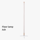 Lampadaire en frêne / Lumière chaude / Prise britannique