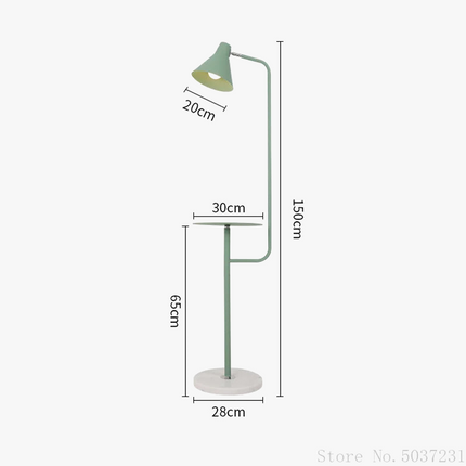 Lampadaire moderne en fer avec base en marbre élégante — LZ4X9QJ