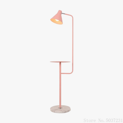 Lampadaire moderne en fer avec base en marbre élégante — LZ4X9QJ