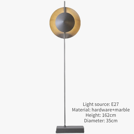 Lampadaire en marbre naturel au design minimaliste moderne pour intérieur élégant — LZ4X9P2Q