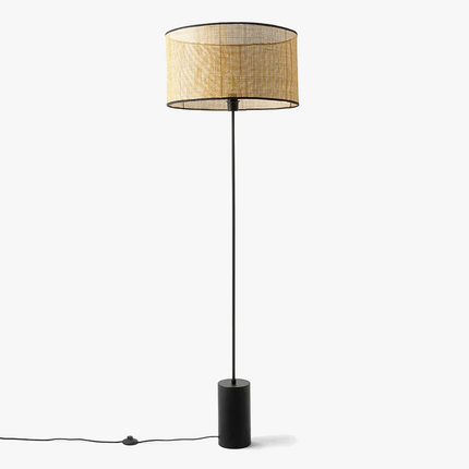Lampadaire intérieur en rotin tissé au style rural créatif — LZ4X9P2