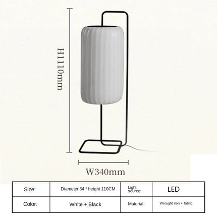 Lampadaire en soie au design artistique pour intérieur moderne — LZ4D9X7