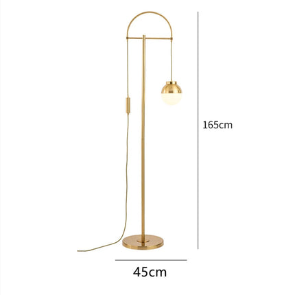 Lampadaire en verre au design nordique pour intérieur moderne — LZ4X9P2