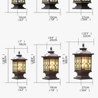 Style D L16XH38cm / CHINE / 220 V