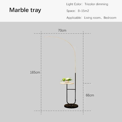 Lampadaire LED avec rangement intégré pour lecture et détente — LZ4X9T2