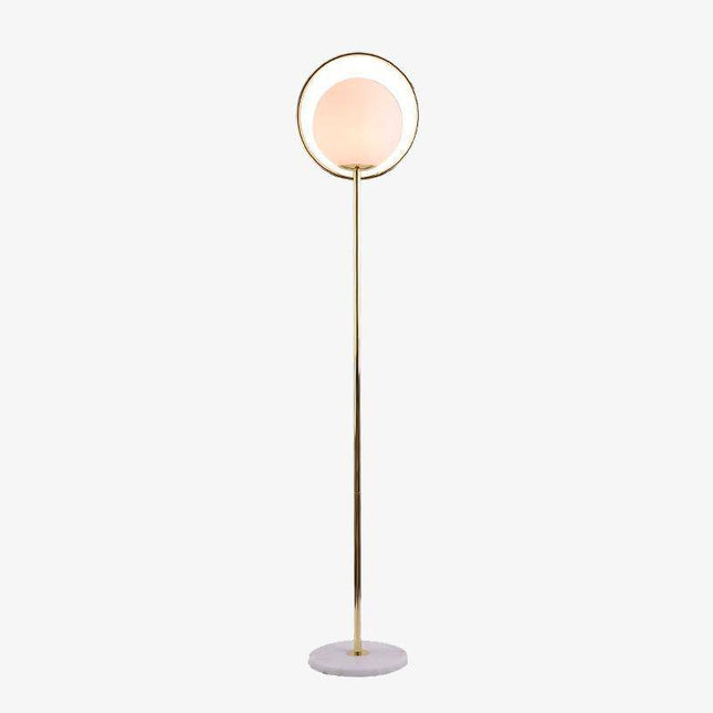 Lampadaire LED doré avec globe en verre Ball — LZ4M8Q2