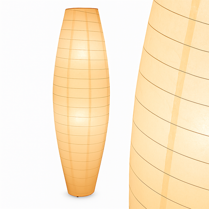 Lampadaire LED en papier tissé style nordique — LZ4X9P2