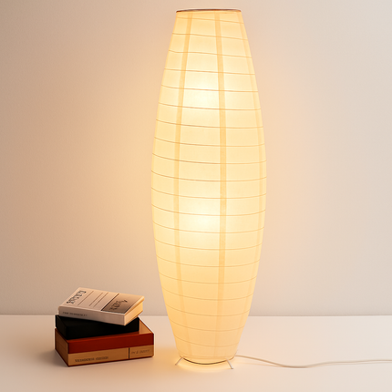 Lampadaire LED en papier tissé style nordique — LZ4X9P2