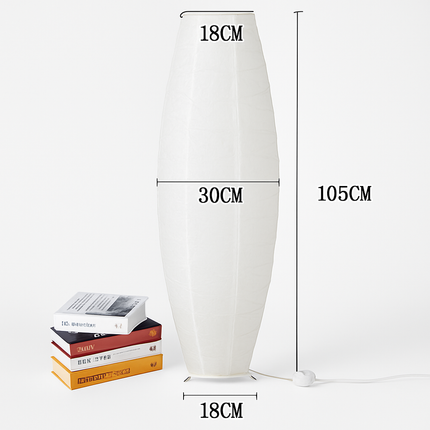 Lampadaire LED en papier tissé style nordique — LZ4X9P2