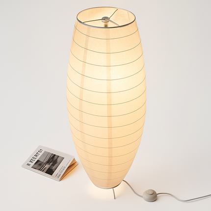 Lampadaire LED en papier tissé style nordique — LZ4X9P2