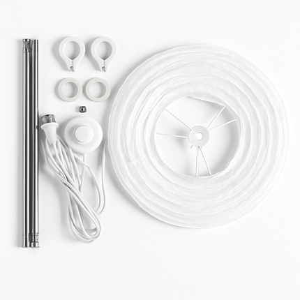 Lampadaire LED en papier tissé style nordique — LZ4X9P2